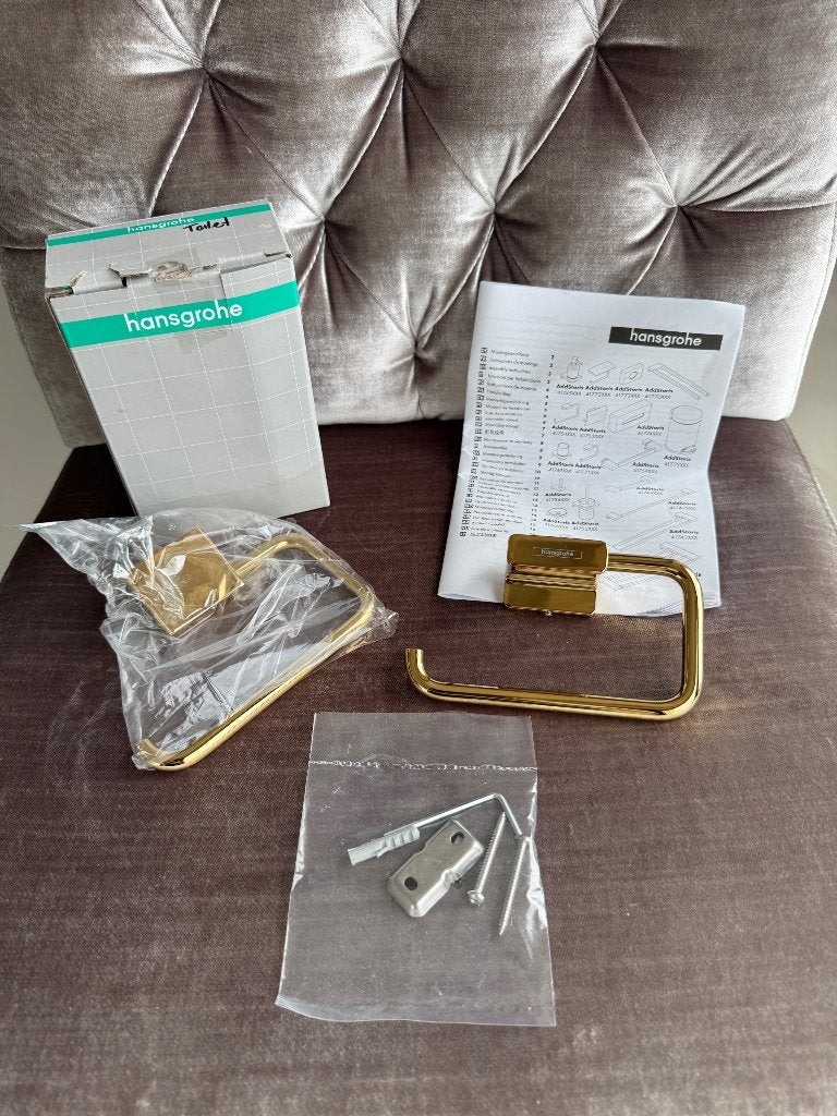 Hansgrohe WC rolhouder (2 stuks), Ophalen of Verzenden, Nieuw, Toilet