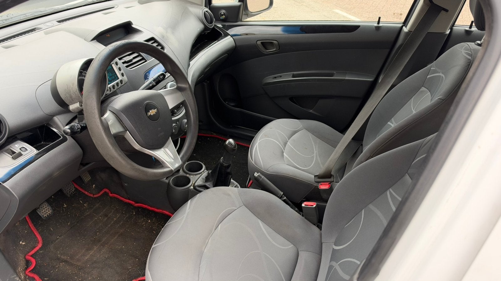 Chevrolet Spark 1.0ls 2012 Wit Nw Apk Airco ElektrRamen Nap, Auto's, Voorwielaandrijving, 839 kg, 4 cilinders, Bedrijf
