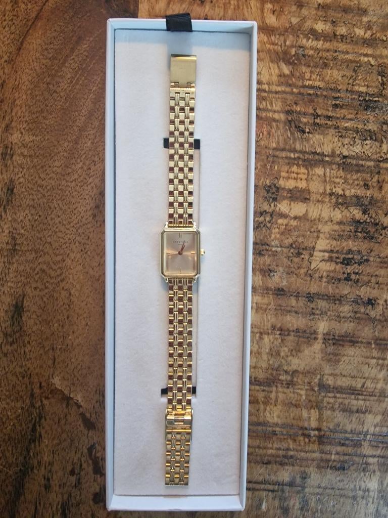 Rosefield Octagon XS Goudkleurig Horloge, Overige merken, Polshorloge, Ophalen of Verzenden, Zo goed als nieuw