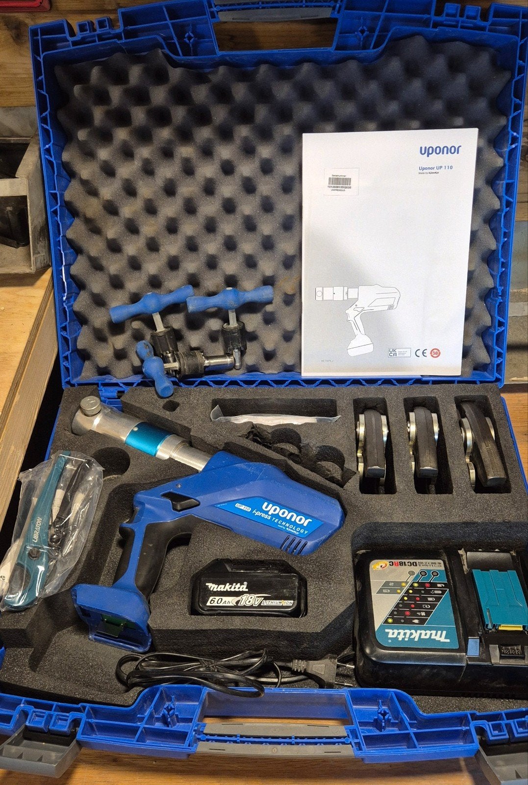 Uponor Accu Perstang UP110 Complete Set, Ophalen of Verzenden, Zo goed als nieuw