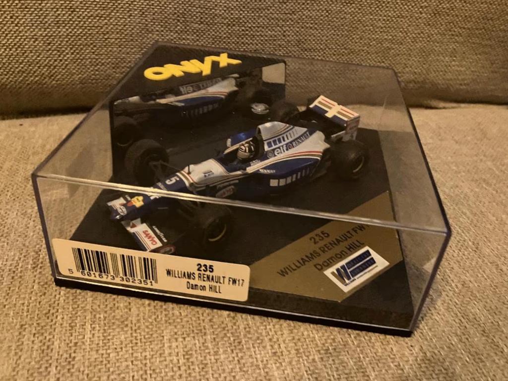 ✅ 1:43 Formula 1 Test Car Damon Hill Ligier Potenza RE711, Verzamelen, Ophalen of Verzenden, Zo goed als nieuw, Formule 1