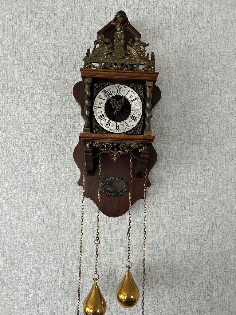 Klok, Ophalen, Met slinger, Analoog, Wandklok