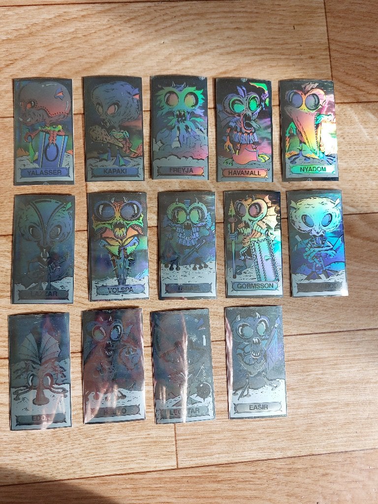 14x Panini fantastickers Hologram monsters, Verzamelen, Ophalen of Verzenden, Zo goed als nieuw, Overige typen