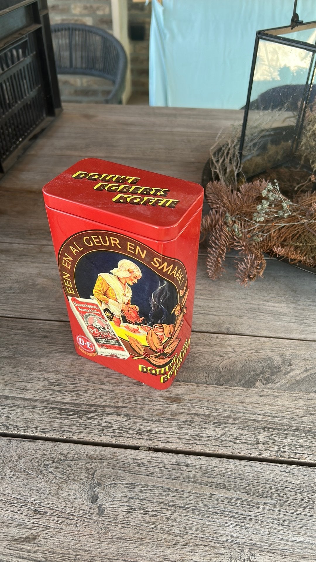 Douwe egberts koffie blik, Ophalen of Verzenden, Zo goed als nieuw, Koffie, Douwe Egberts