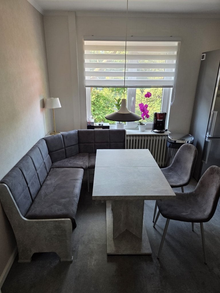 Hoekbank Duitse style, Ophalen, Zo goed als nieuw, Minder dan 4 stoelen