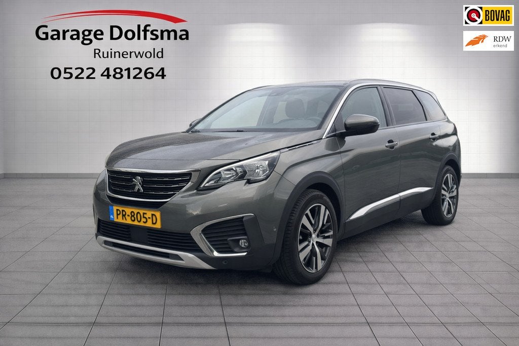 Peugeot 5008 1.2 PureTech Allure-Camera-7 Pers-NL auto-18"-1, Auto's, Peugeot, Gebruikt, 1199 cc, Origineel Nederlands, Bedrijf