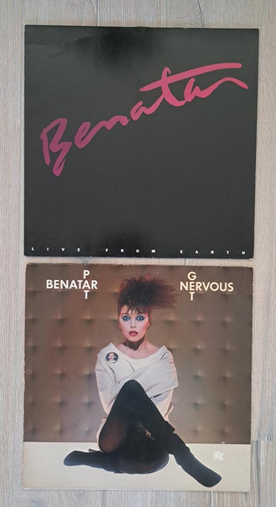 Pat Benatar LP's: Live From Earth & Get Nervous, Cd's en Dvd's, Vinyl | Rock, Gebruikt, Originele persing, Ophalen of Verzenden