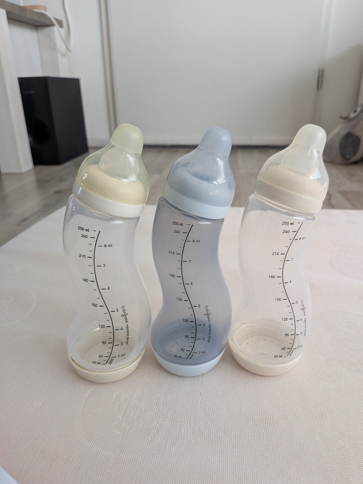 3 Difrax S-flessen (250 ml), Ophalen of Verzenden, Nieuw, Babyfles, Difrax