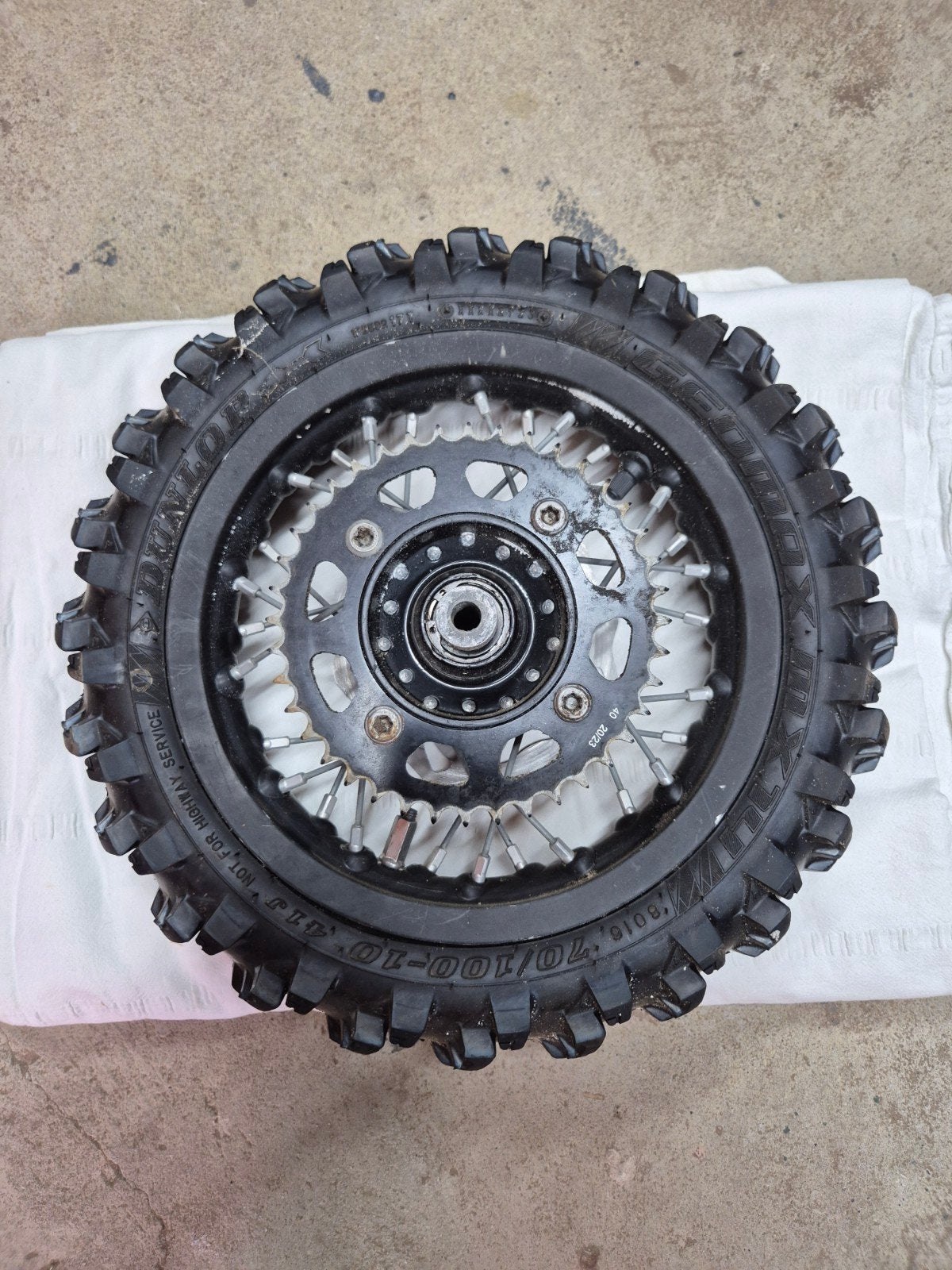 KTM SX50 Achterwiel met schoepenband (vanaf 2024), Ophalen of Verzenden, Gebruikt