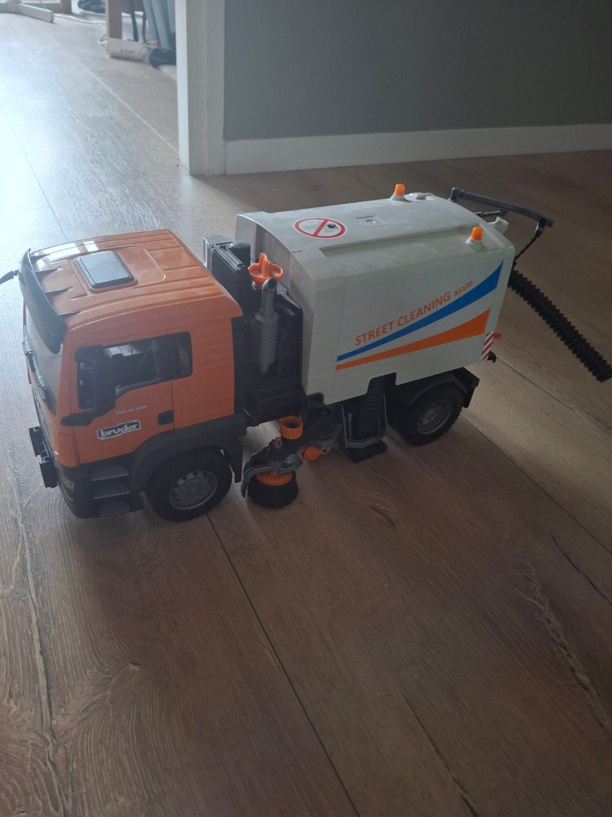Bruder MAN TGS straatreiniger te koop!, Ophalen, Gebruikt