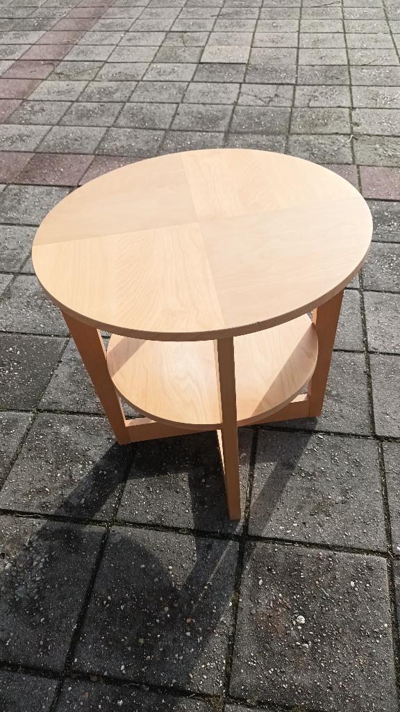 Ikea Vejmon bijzettafel -, Gebruikt, Rond, 55 tot 75 cm, Hout