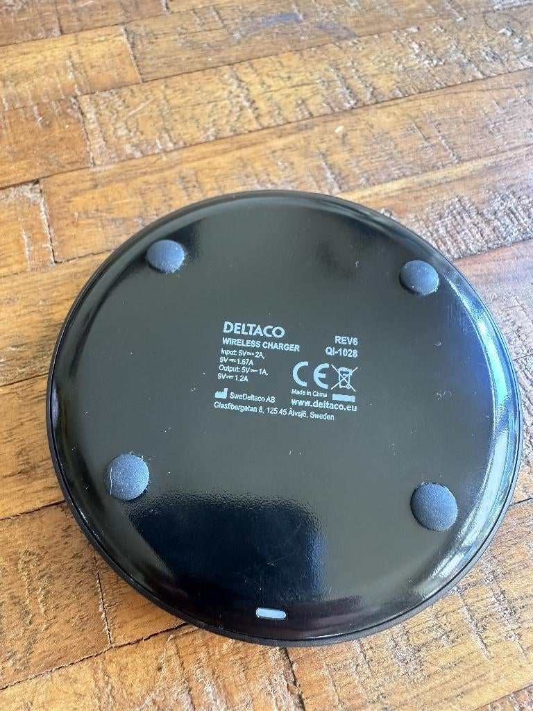 Deltaco QI-1028 Qi Wireless Fast Charger 10W Zwart, Ophalen of Verzenden, Nieuw, Apple iPhone