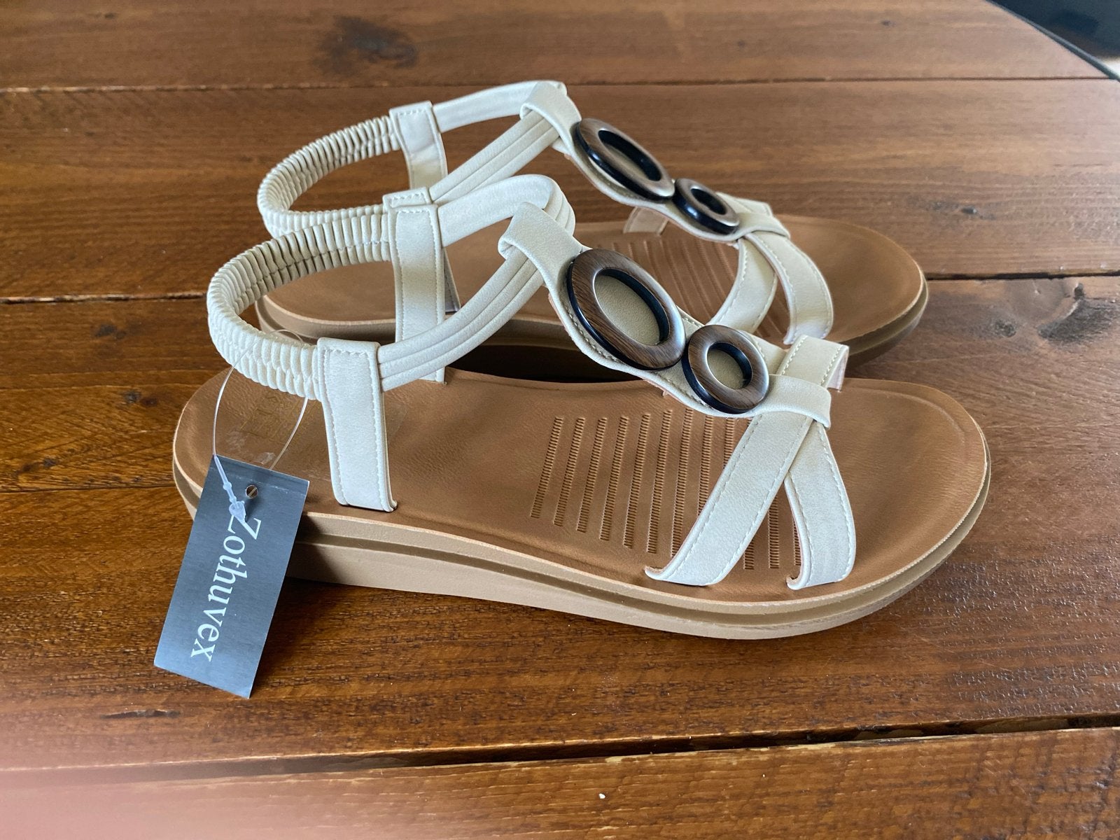 Sandalen - Nieuw met label maat 37, Ophalen of Verzenden, Nieuw, Wit, Sandalen of Muiltjes
