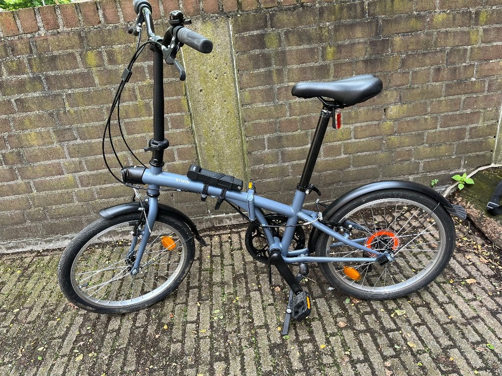 BTWIN Fold 120 folding bike grey, 20 inch of meer, Zo goed als nieuw, Totaal opvouwbaar, Ophalen