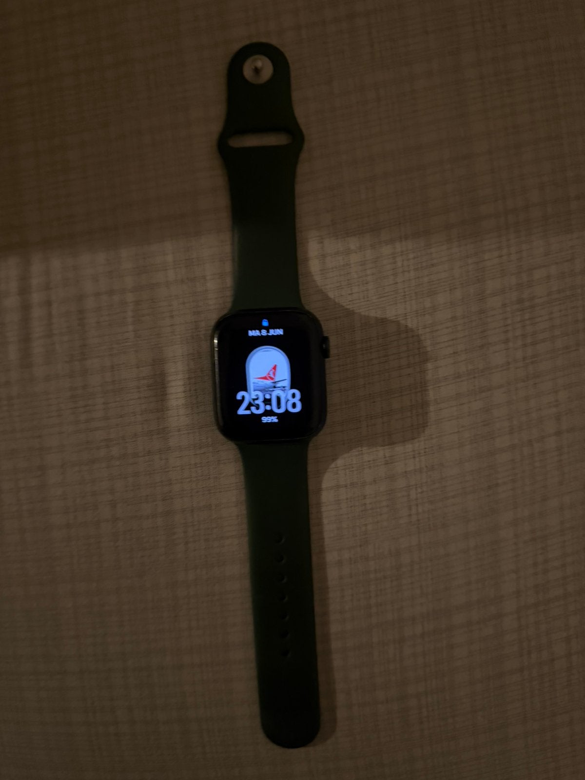 Apple Watch Series 7 45mm – Perfecte accu 97% - Groen, Ophalen, IOS, Zo goed als nieuw, Hoogte