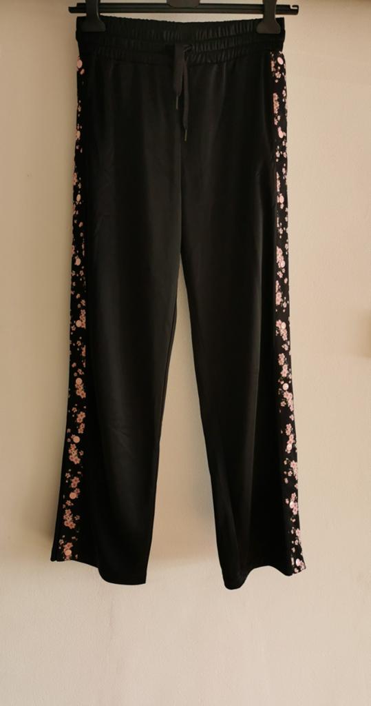 H&M broek met drukknopen mt. S, H&M, Verzenden, Zwart, Nieuw