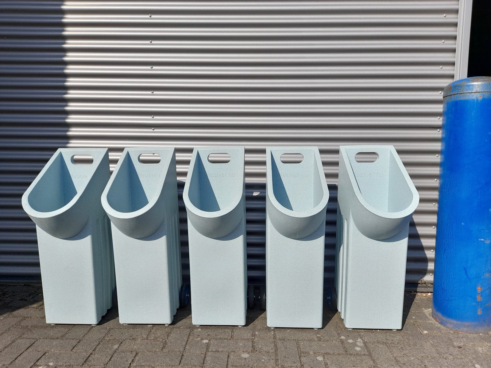 Huur verhuur mobiel urinoir wc plaszuil toilet huren, Ophalen