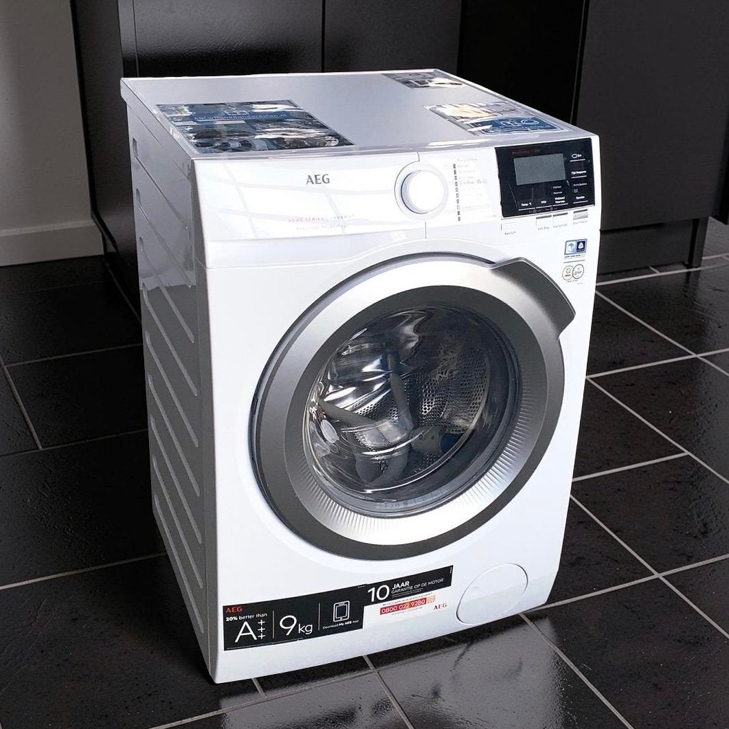 Wasmachine AEG ProSense 9kg EcoTimesave incl Garantie, Witgoed en Apparatuur, Wasmachines, Ophalen, 8 tot 10 kg, 85 tot 90 cm