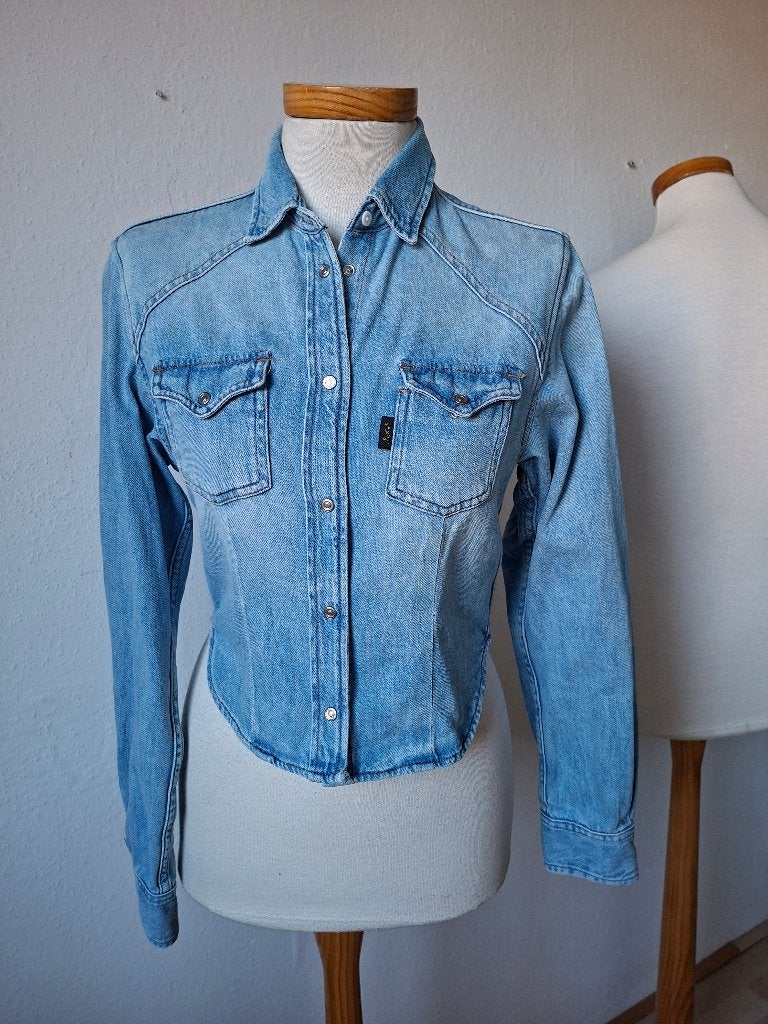 Jeans jasje/blouse van Haikure mt S, Zo goed als nieuw, Maat 36 (S), Haikure, Verzenden