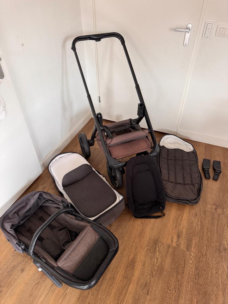 Dubatti kinderwagen met toebehoren, Gebruikt, Luchtbanden, Ophalen, Kinderwagen
