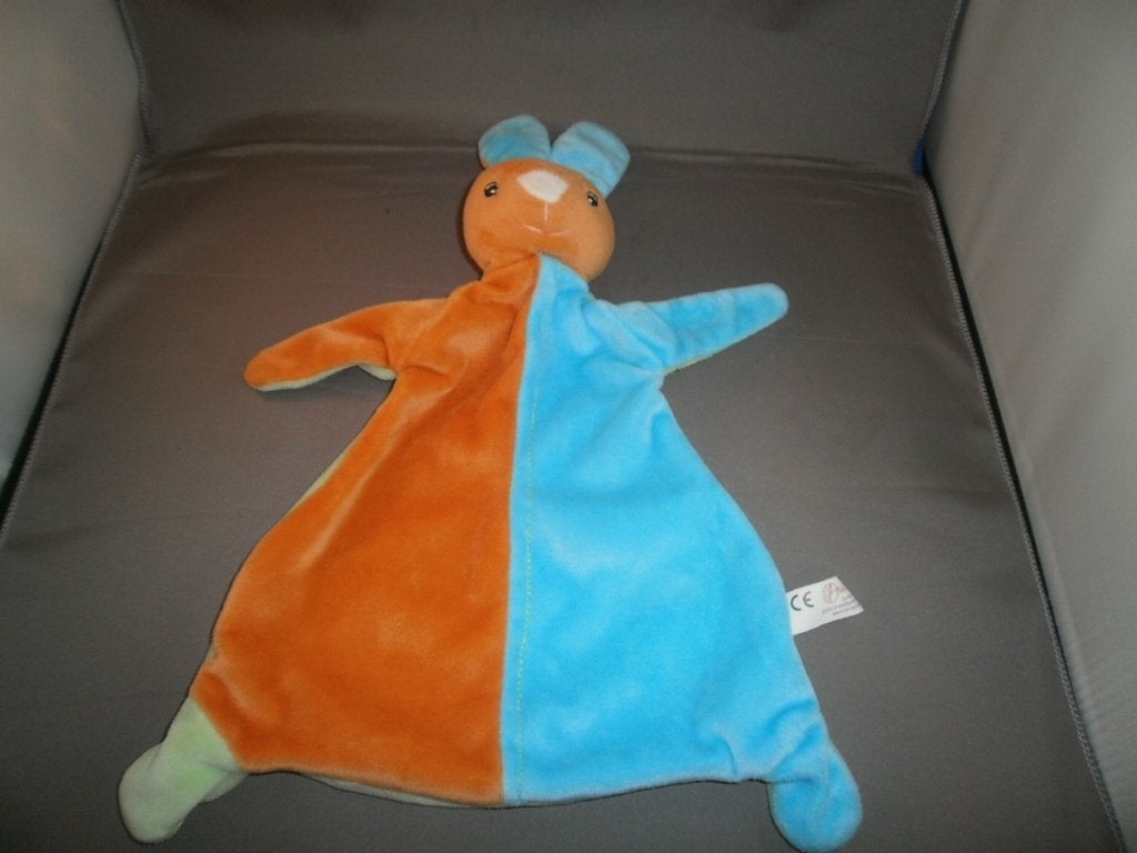 toi-toys action konijn blauw/oranje groen witte neus ogen, Kinderen en Baby's, Speelgoed | Knuffels en Pluche, Overige merken