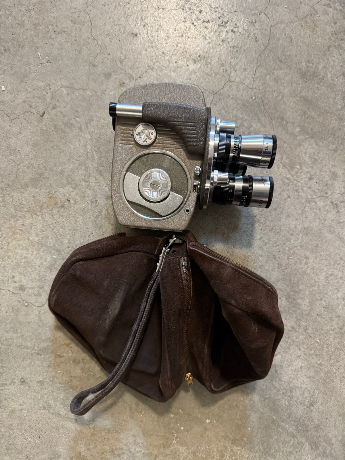 Vintage Sankyo 8-R 8mm filmcamera met accessoires, Ophalen of Verzenden, 8mm, Camera