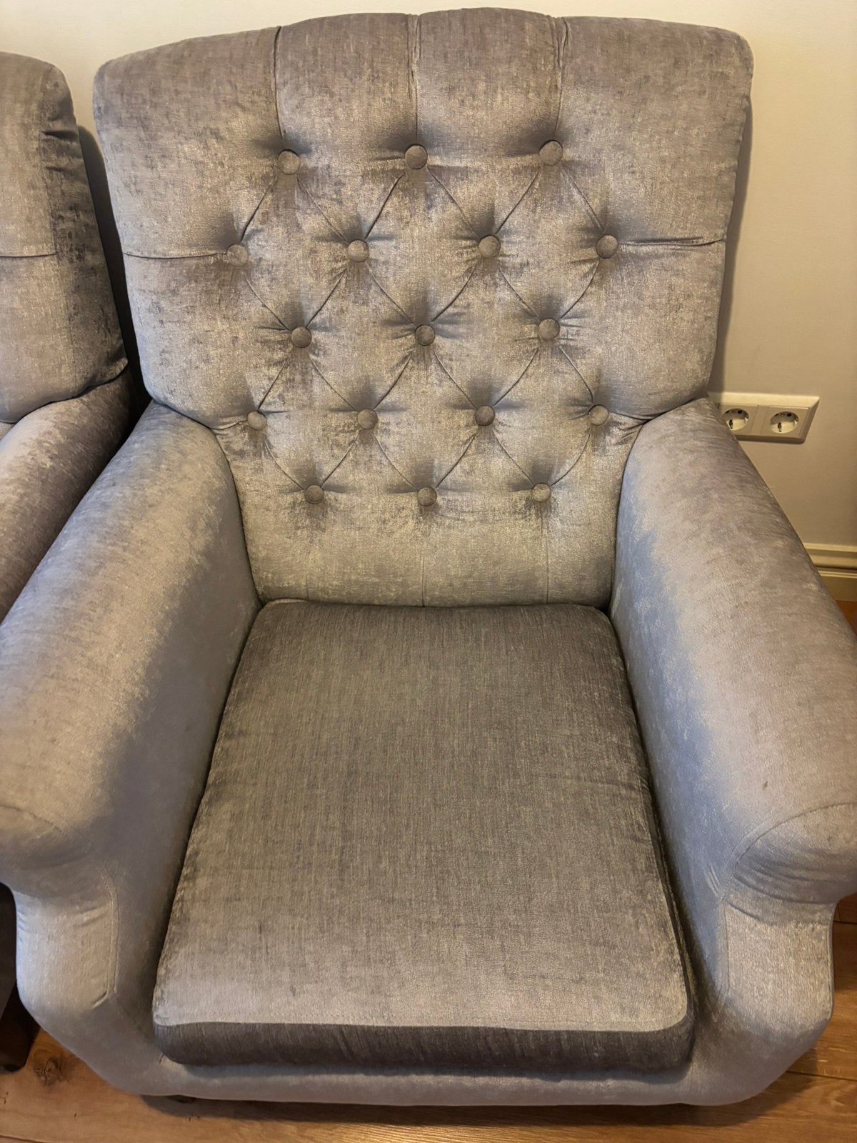 Velvet fauteuil, Ophalen, Zo goed als nieuw