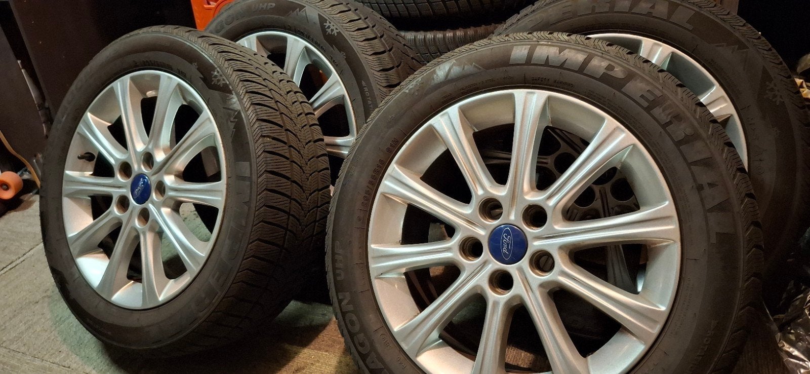 Velgen met winterbanden 16", Ophalen
