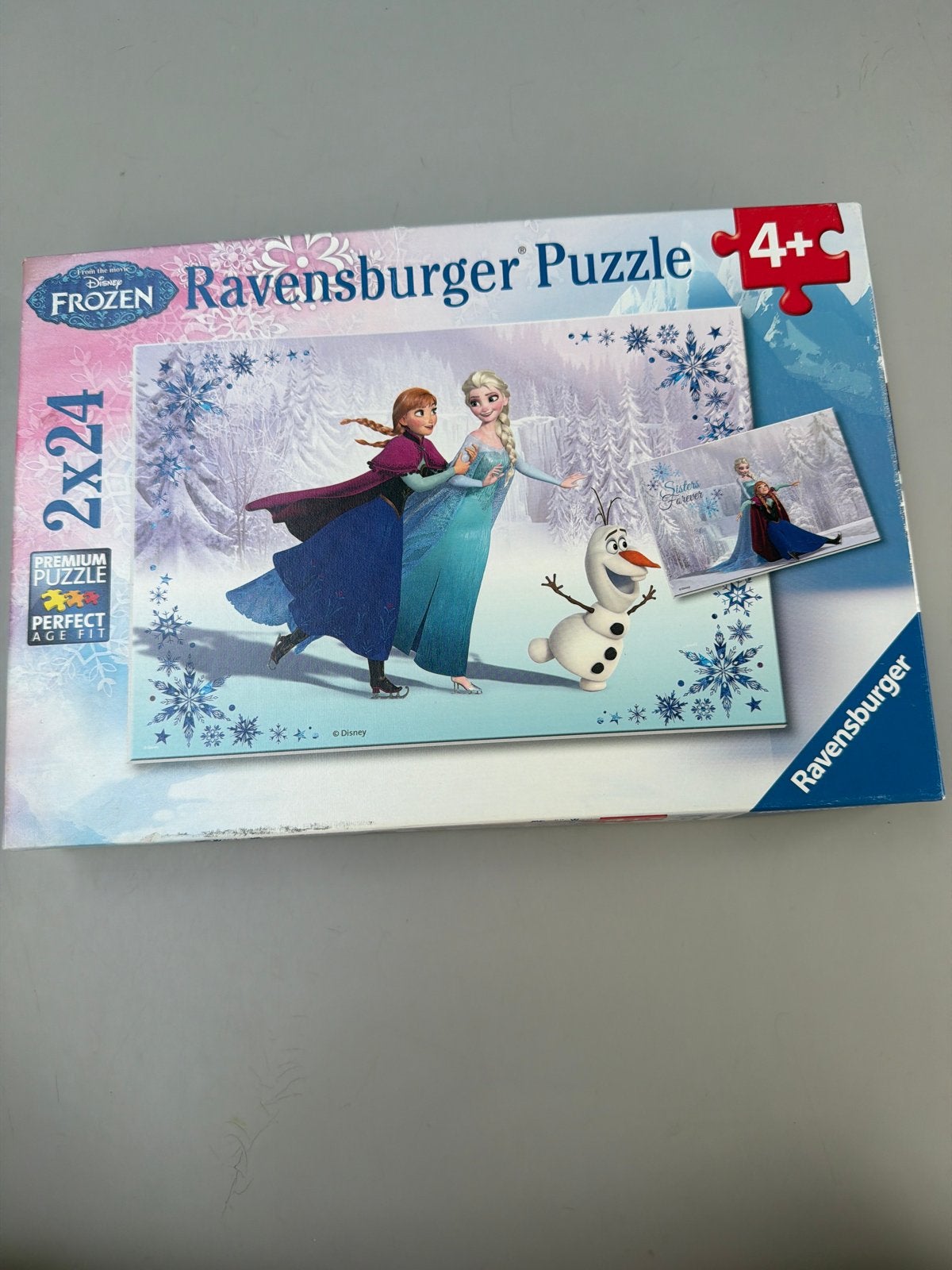 Ravensburger Disney Frozen 2x24 stukjes puzzel 4+, Ophalen, 10 tot 50 stukjes, Gebruikt, 4 tot 6 jaar