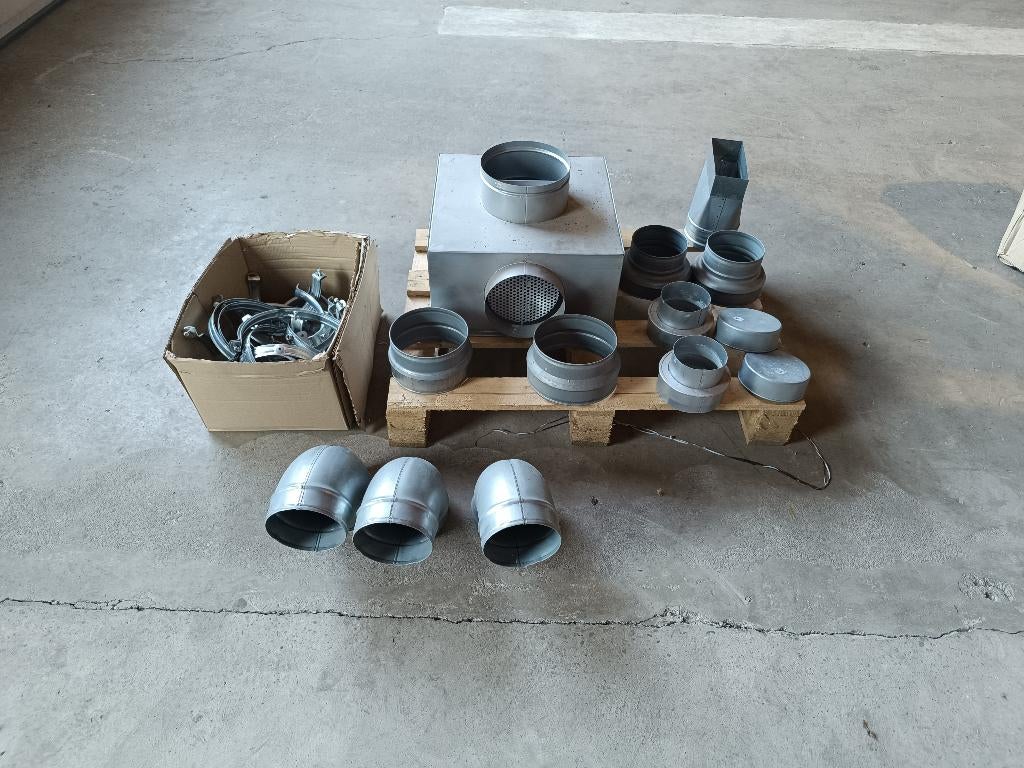 partij Ventilatiemateriaal, Doe-het-zelf en Verbouw, Ventilatie en Afzuiging, Ophalen, Gebruikt, Ventilator en Afzuiger