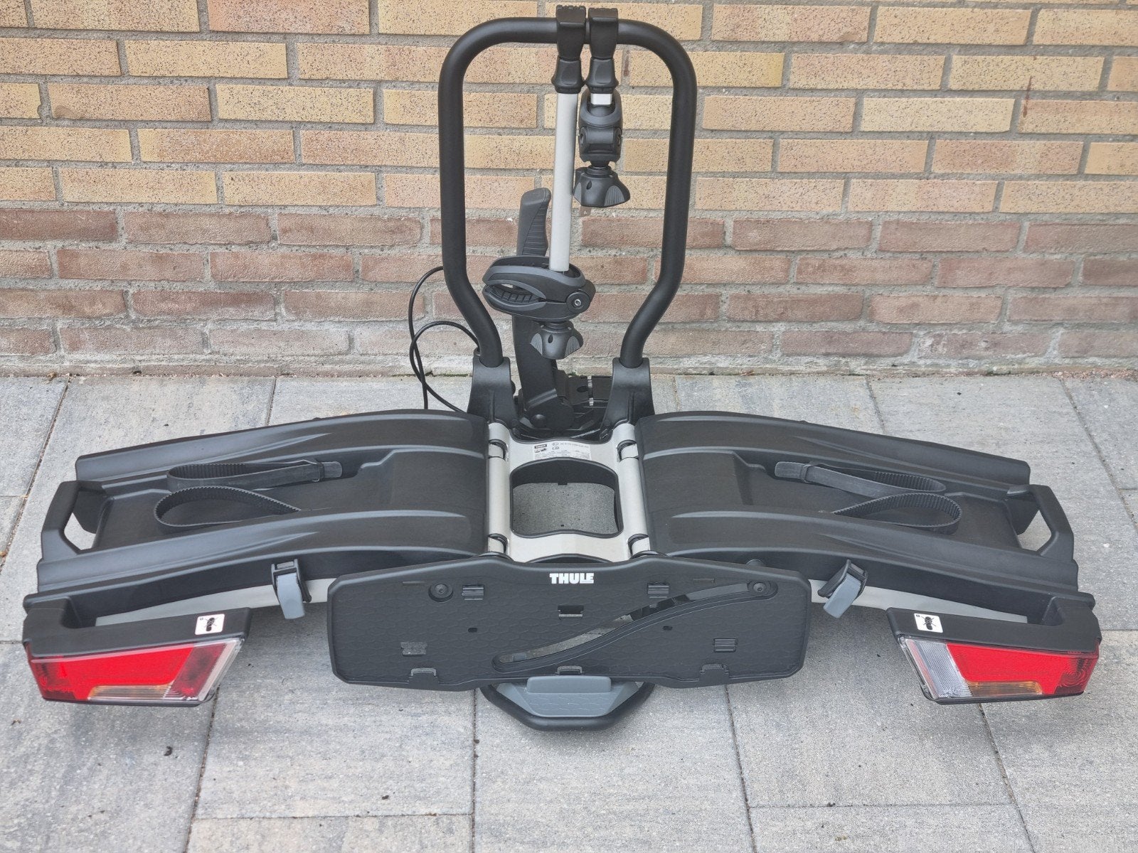 Fietsendrager Thule EasyFold 933 Kantelbaar Incl.Opberghoes, Ophalen, Elektrische fiets, Zo goed als nieuw, 2 fietsen