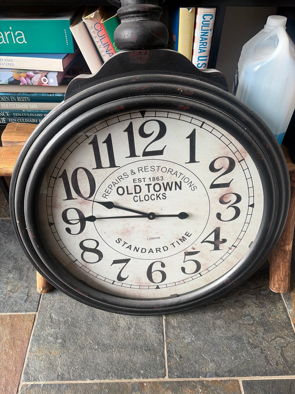 Grote wandklok 'Old Town Clocks' - Vintage stijl, Ophalen