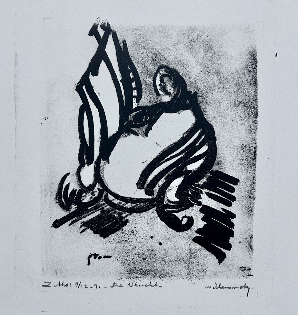 Zeefdruk Wim Motz, Gesigneerd, Verzenden, Zeefdruk
