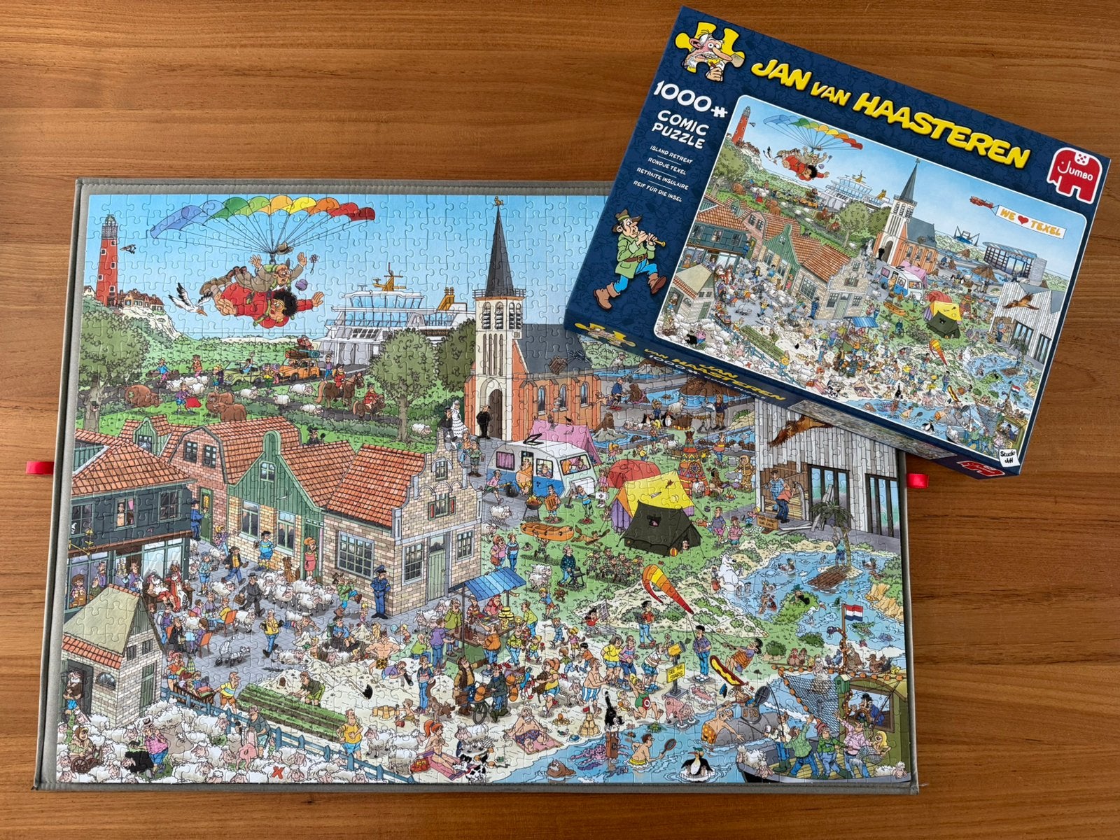 Jan van Haasteren - Rondje Texel 1000 stukjes, Ophalen, 500 t/m 1500 stukjes, Zo goed als nieuw, Legpuzzel