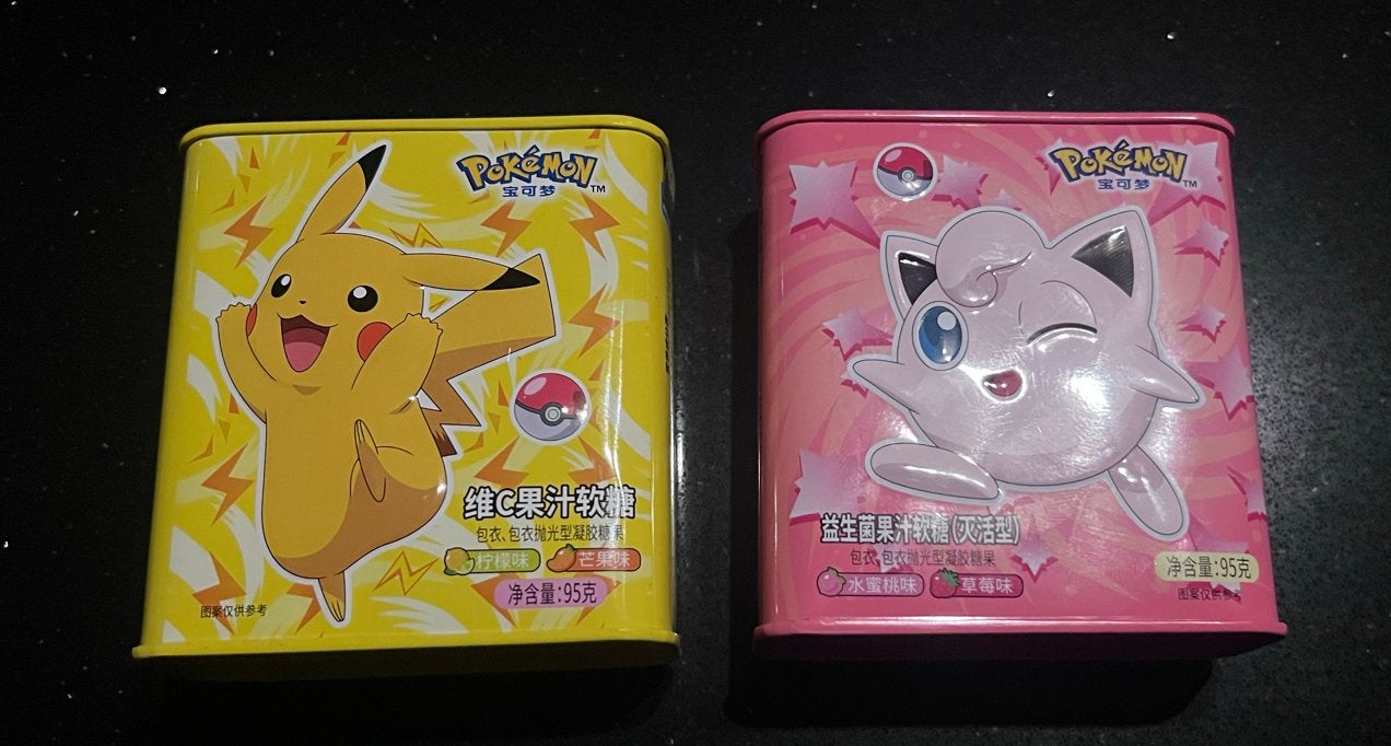 Pokemon blikjes - Pikachu en Jigglypuff, Ophalen of Verzenden, Gebruikt, Overige typen