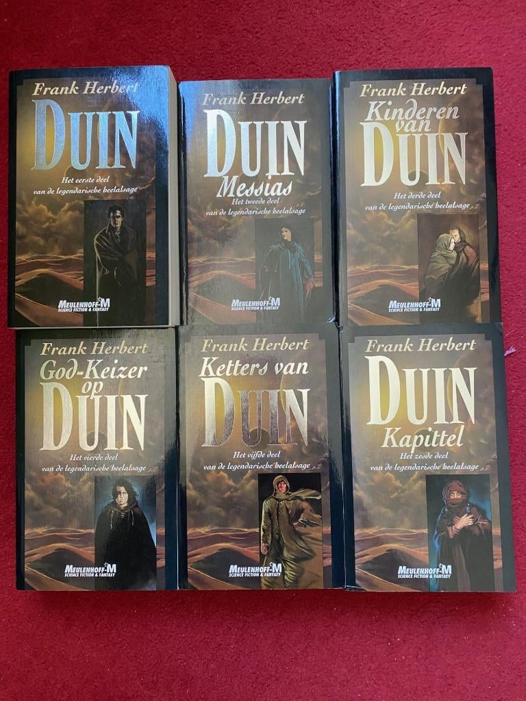FRANK HERBERT DE SERIE OVER DUIN COMPLEET IN GOEDE STAAT,MOO, Boeken, Fantasy, Gelezen, Ophalen of Verzenden