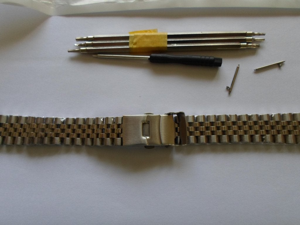 Horloge   reparatie set.   Zilverkleur.  Stanley  steel., Overige merken, Staal, Staal, Polshorloge