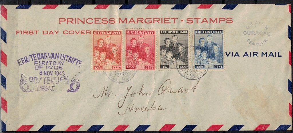 X265 Ned.Antillen FDC 164/67 beschreven, Verzenden, Beschreven, Rest van de wereld