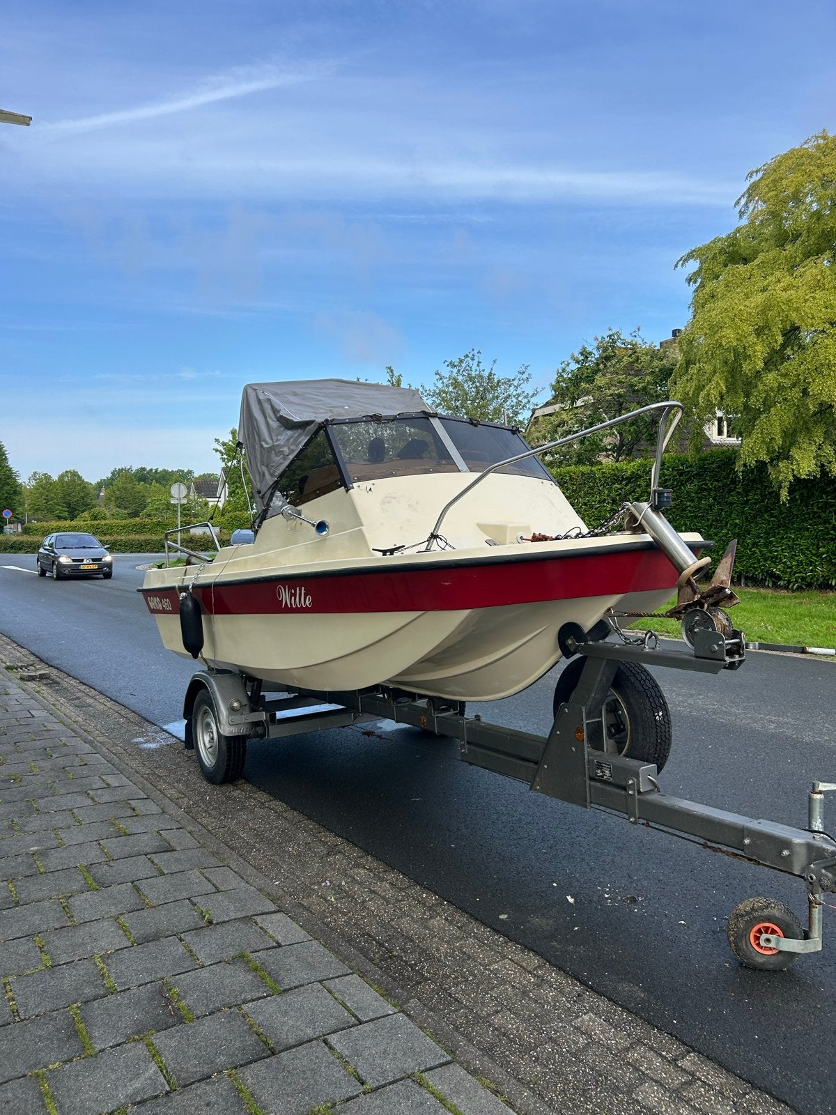 Orka 460 boot met Riba trailer en 60pk Evinrude 2 takt, Overige merken, Gebruikt, Ophalen of Verzenden, Minder dan 70 pk