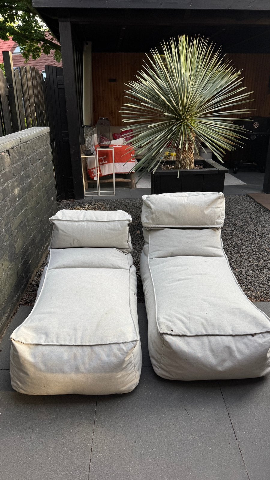 Blomus outdoor ligbedden - set van 2, Tuin en Terras, Tuinsets en Loungesets, Overige materialen, Gebruikt, Loungeset, Stoel