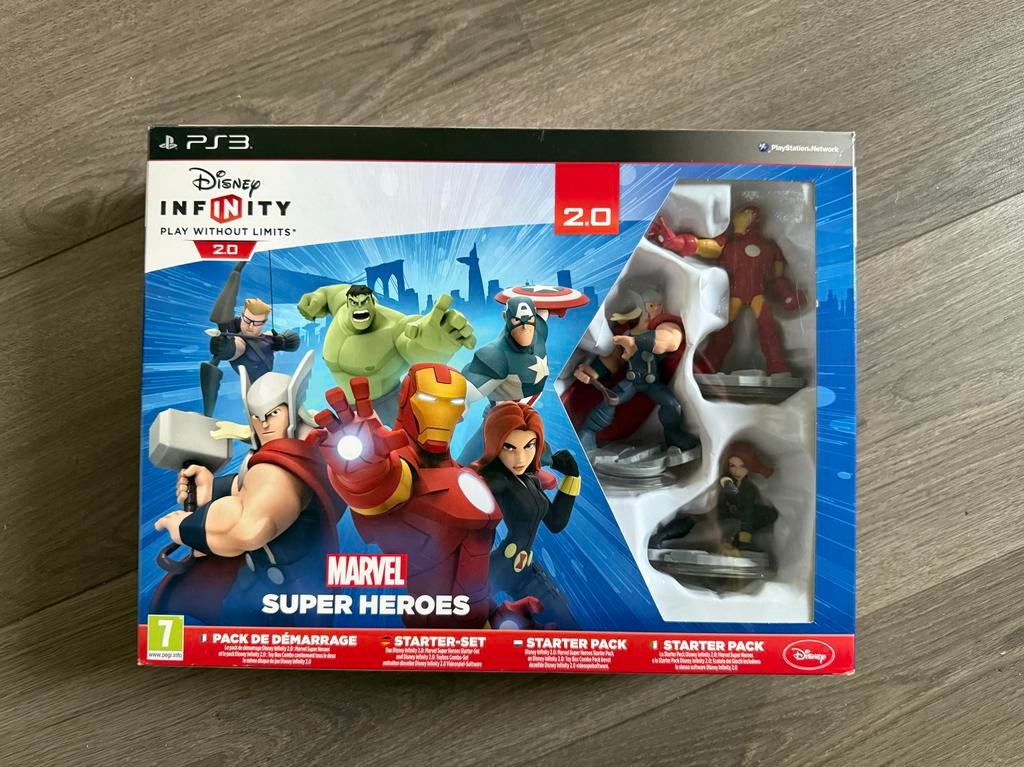 Disney Infinity 2.0 Marvel Super Heroes Starter Pack PS3, Avontuur en Actie, 1 speler, Eén computer, Ophalen of Verzenden