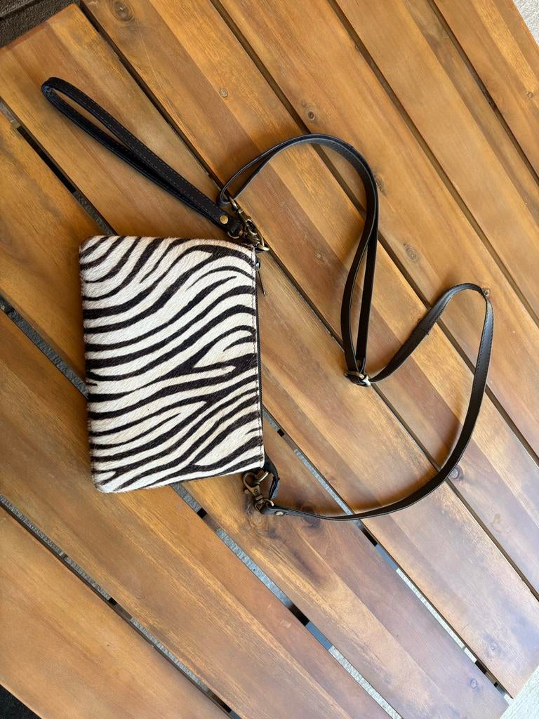 Stijlvol Zebraprint Schoudertasje - Zo goed als nieuw, Sieraden, Tassen en Uiterlijk, Tassen | Damestassen, Verzenden, Zo goed als nieuw
