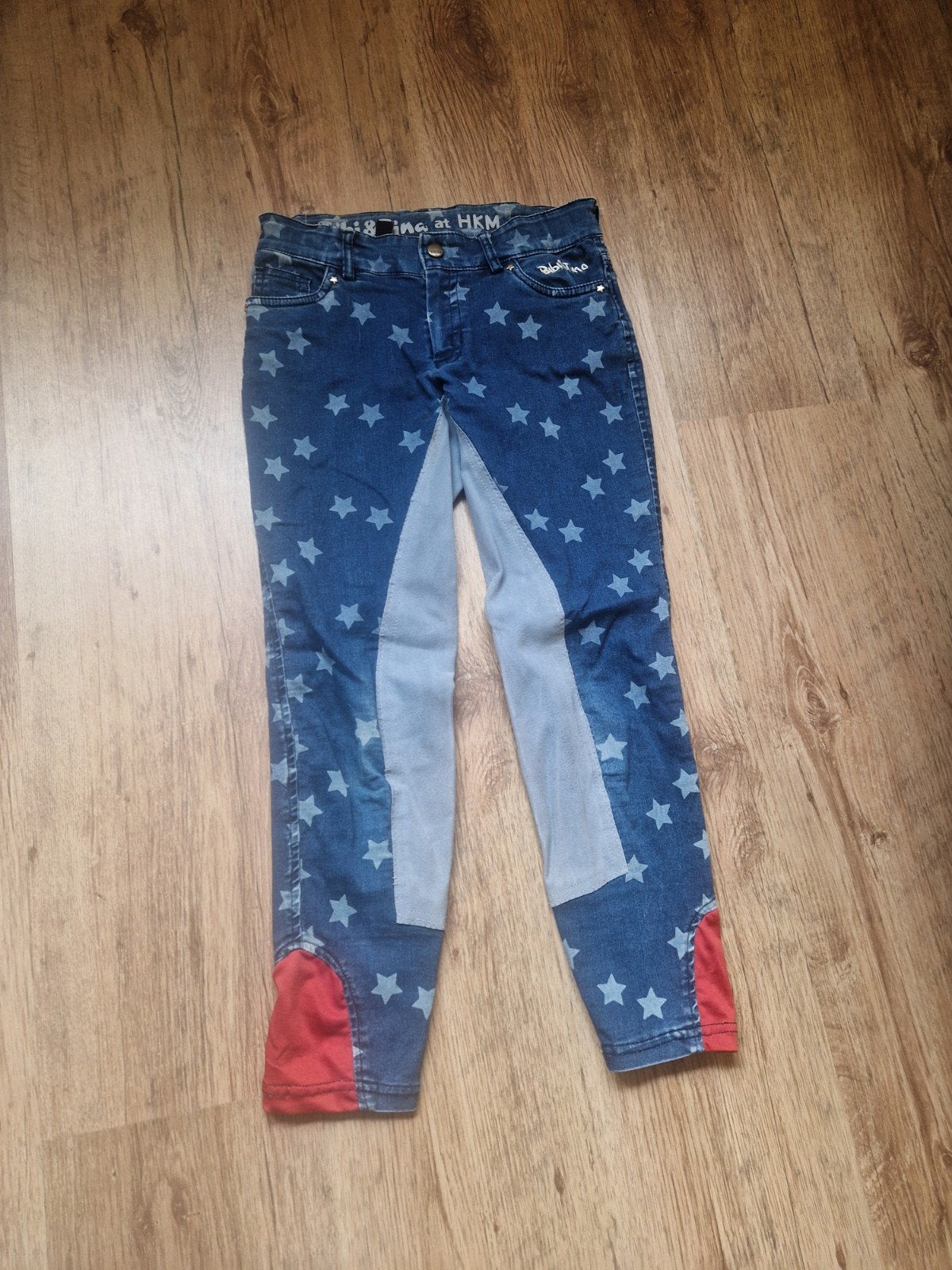 rijbroek hkm maat 146 bibi&tina, Blauw, Gebruikt, Kinderen, Ophalen of Verzenden