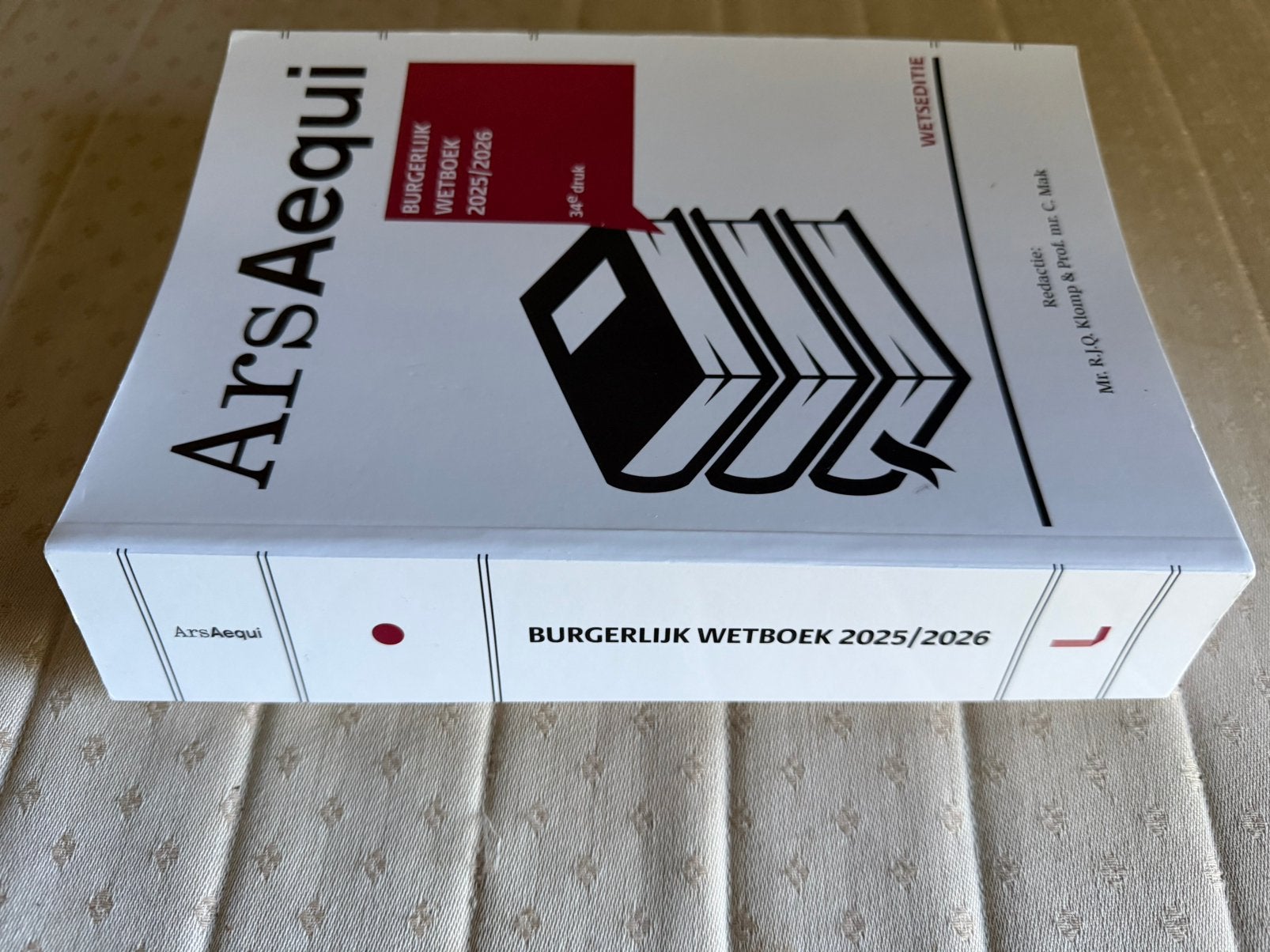 Ars aequi wetteksten Burgerlijk Wetboek 2025/2026, Ophalen of Verzenden, Nieuw, Overige wetenschappen