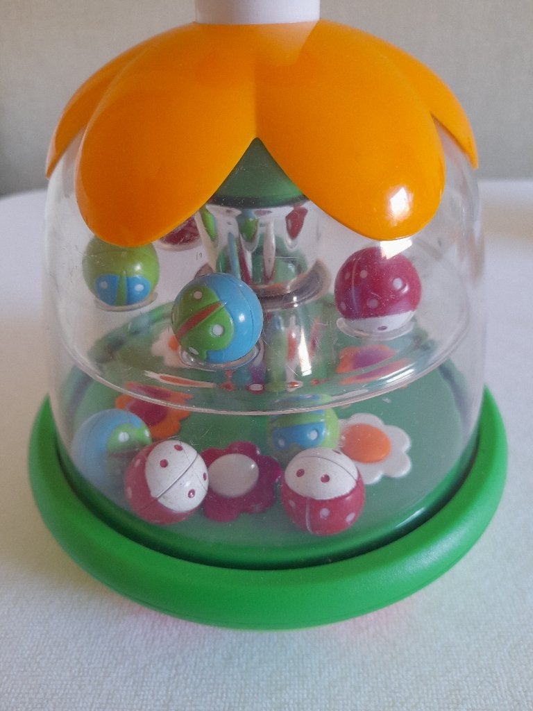 Draaitol fleurig met balletjes, Kinderen en Baby's, Ophalen of Verzenden, Zo goed als nieuw, Overige typen