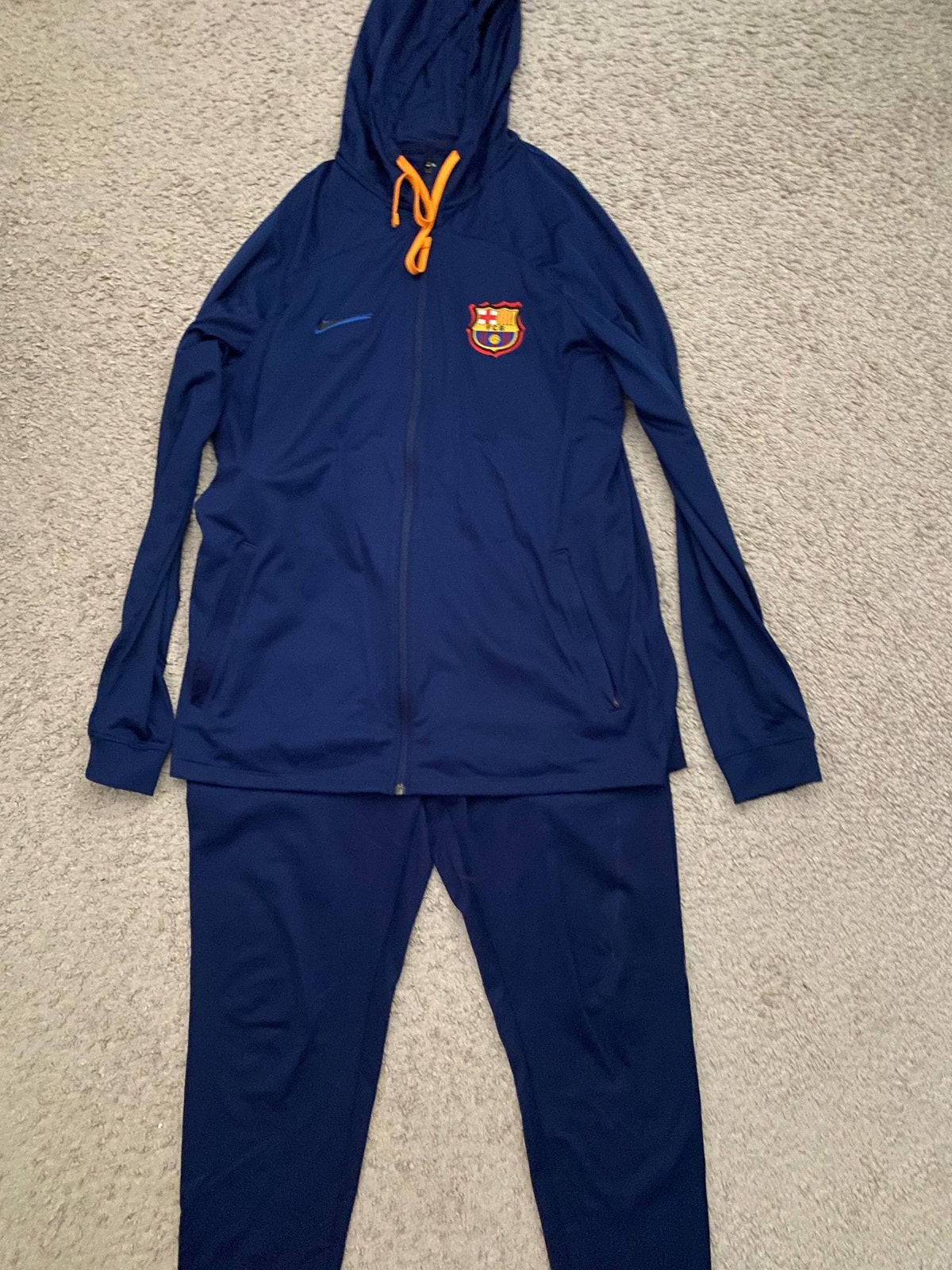 Nike FC Barcelona Trainingspak 2022 Maat L, Ophalen, Maat 52/54 (L), Blauw, Zo goed als nieuw