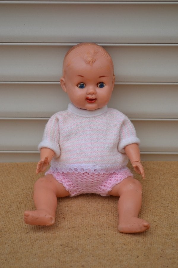 Mooi O.K. Kader popje uit de jaren ca.1960, Verzamelen, Poppen, Ophalen of Verzenden, Gebruikt, Pop