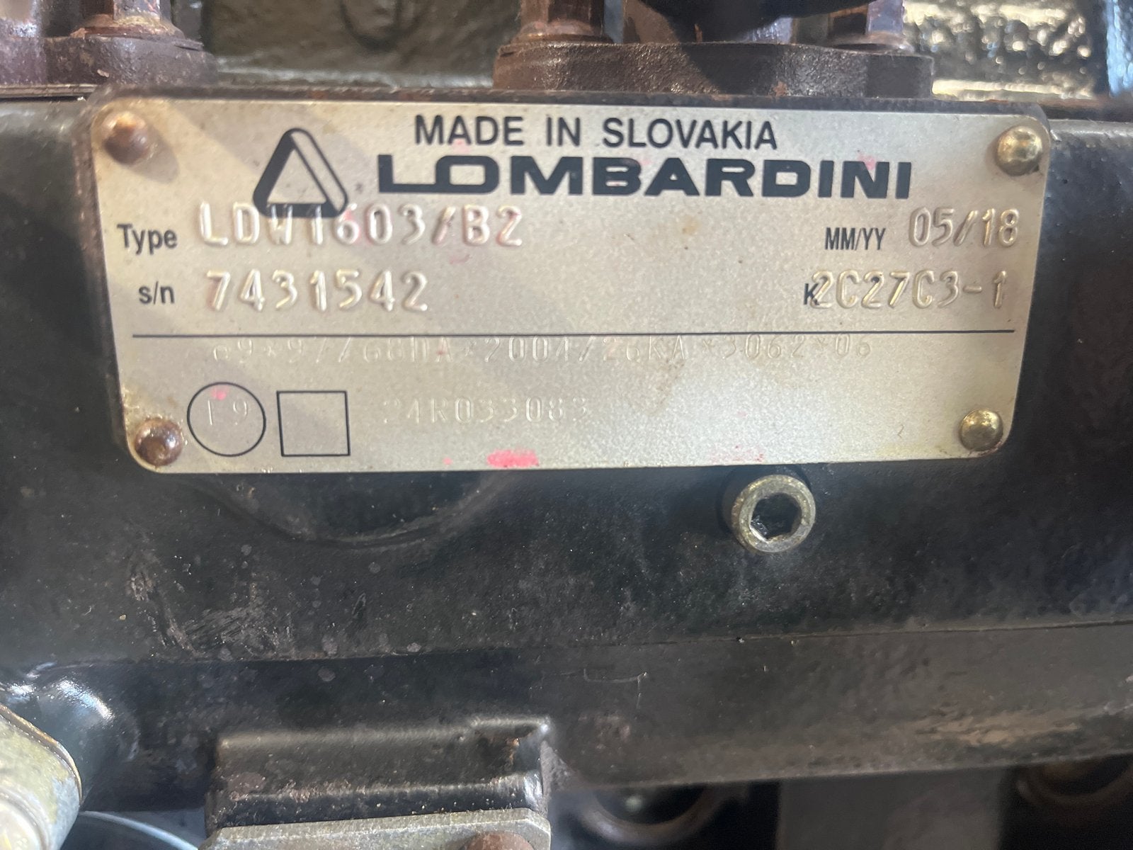 Lombardini LDW1603/B2 Dieselmotor - Zo goed als nieuw, Ophalen, Zo goed als nieuw, Dieselmotor, 1800 rpm of meer