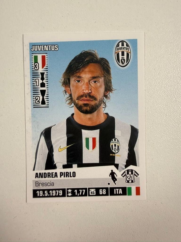 214 Andrea Pirlo Sticker Panini Calciatori 2012-2013, Ophalen of Verzenden, Nieuw, Buitenlandse clubs, Poster, Plaatje of Sticker