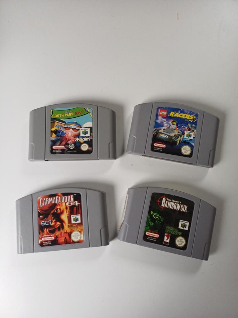 N64 spellen oa Carmageddon 64, Rainbow 6, Spelcomputers en Games, Games | Nintendo 64, Gebruikt, Racen en Vliegen, 2 spelers, Ophalen of Verzenden